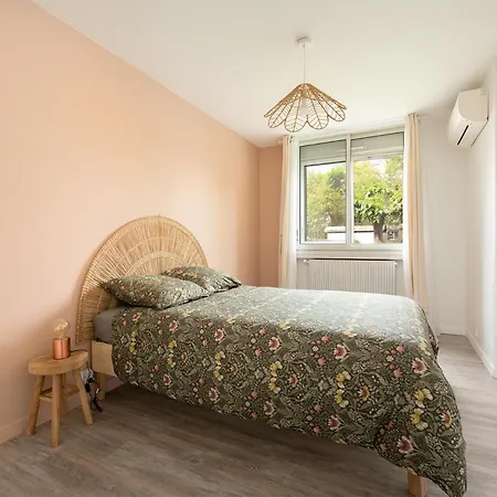 With Terrace, Ac - Climatisation- Parking- Blagnac, 5min Airport & Airbus