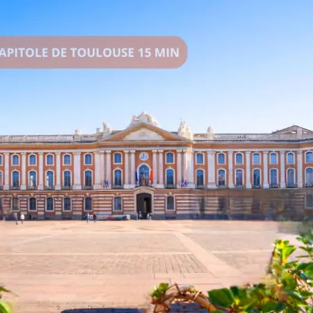 Lägenhet With Terrace, Ac - Climatisation- Parking- Blagnac, 5min Airport & Airbus
